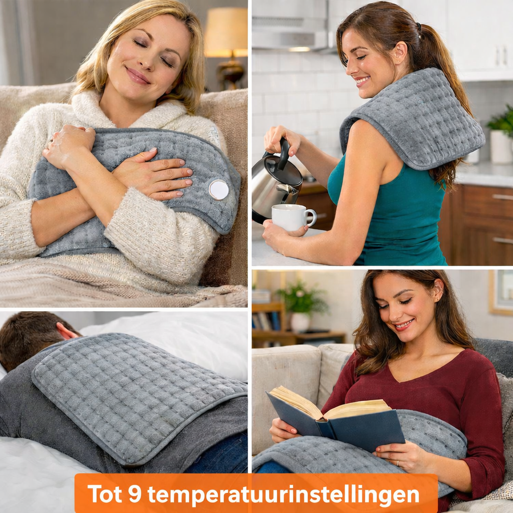 Elektrisch warmtekussen kopen tot 9 temperatuurinstellingen